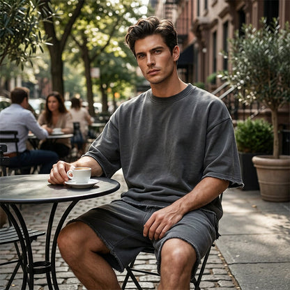 Completo sportivo da uomo senza maniche – Vestibilità comoda e traspirante