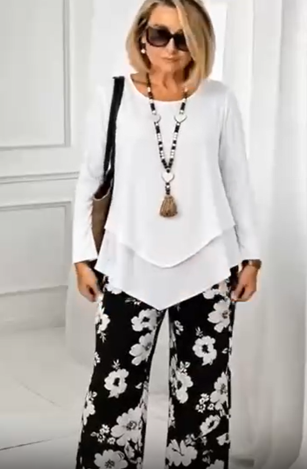 Coordset • Jersey • Stile floreale e casual 🌸