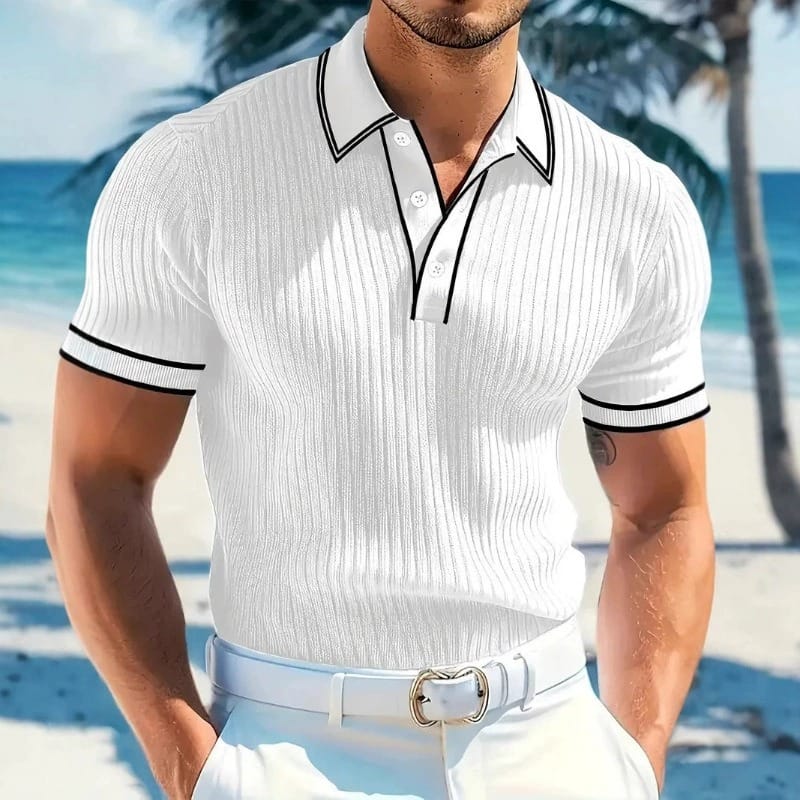 Polo Hénry in cotone elastico