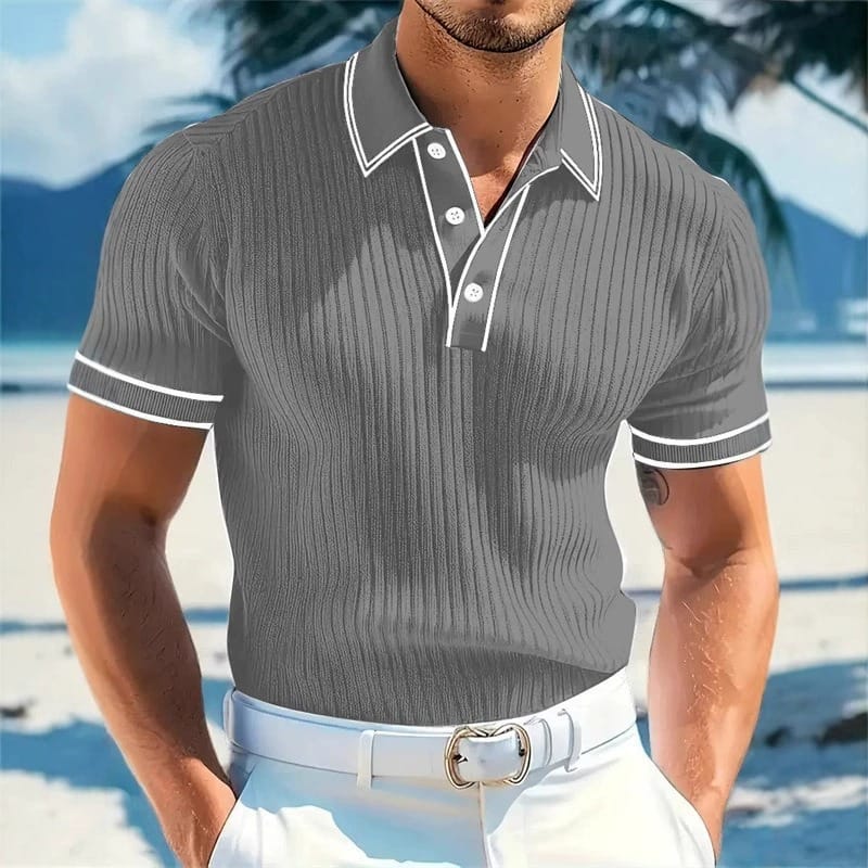 Polo Hénry in cotone elastico